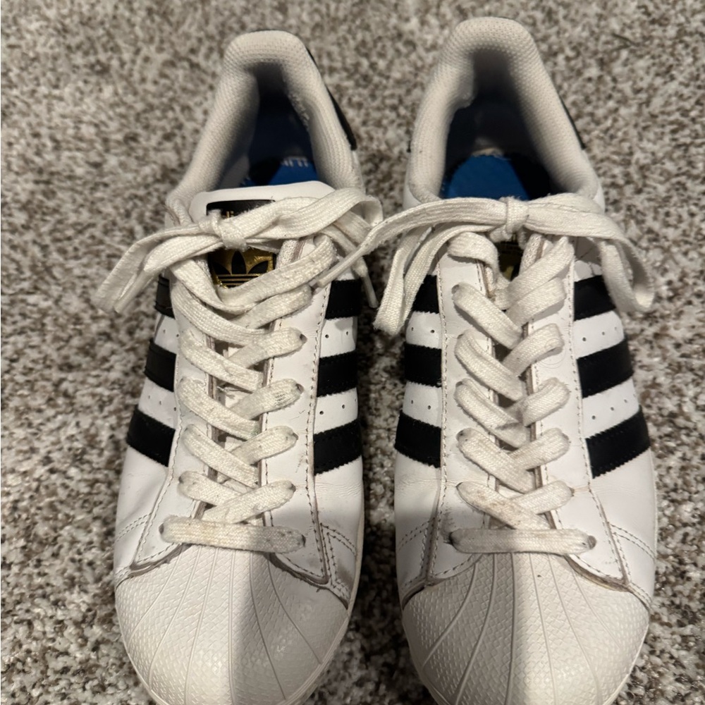 Adidas Gray and Blue Sneakers